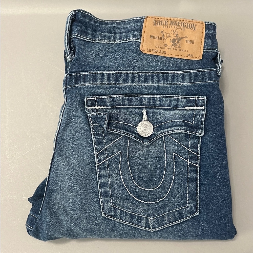 True Religion Slim SE Jean Medium Wash Size 18